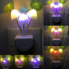 Smart Mushroom LED Night Light with Auto Sensor & 3 Color Modes – Plug-in Touch Control Lamp