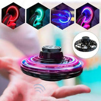 Rechargeable Flying Fidget Spinner Toy (Box Packed, Random Color)