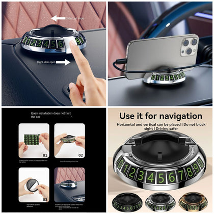 Round Rotating Car Dashboard Mobile Phone Holder