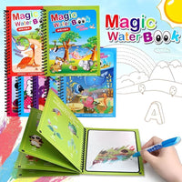 Magic Water Book without Outlines on Drawing Pages (Mix/Random Designs)