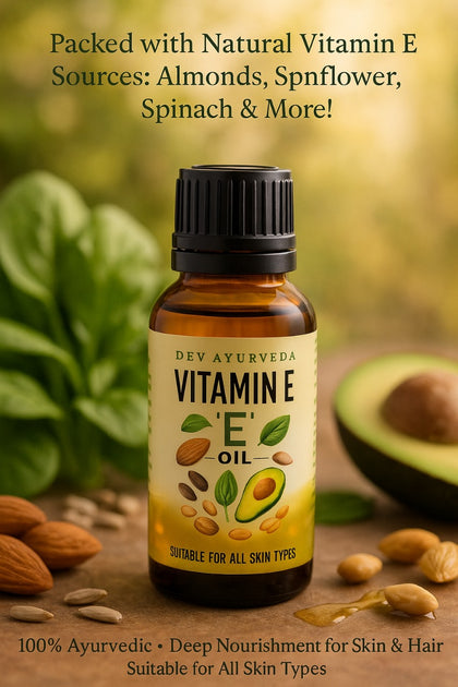 Pure Vitamin E Oil – 10mL | Herbal Nourishment for Skin & Hair