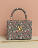 Wooden Handbag with Floral Prints & Long Chain – Premium Quality, Spacious & Stylish