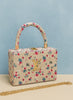 Wooden Handbag with Floral Prints & Long Chain – Premium Quality, Spacious & Stylish