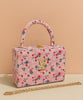 Wooden Handbag with Floral Prints & Long Chain – Premium Quality, Spacious & Stylish