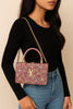 Wooden Handbag with Floral Prints & Long Chain – Premium Quality, Spacious & Stylish