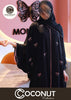 Bow Embroidered Abaya with Stoller – Front Open Style