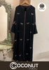 Bow Embroidered Abaya with Stoller – Front Open Style