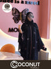Bow Embroidered Abaya with Stoller – Front Open Style