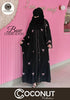 Bow Embroidered Abaya with Stoller – Front Open Style