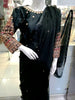 Multi Embroidered Silk Blouse with Petticoat & Pearls Attached Chiffon Saree