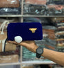 Deluxe Velvet Hand Purse with Double Zippers and Keychain