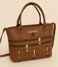 7 Zipper Handbag with Long Belt – Stylish, Spacious & High Quality