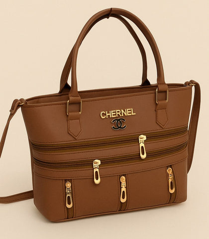 7 Zipper Handbag with Long Belt – Stylish, Spacious & High Quality