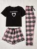 Women’s 3-Piece Night Suit – Cotton Jersey | Comfortable & Stylish Sleepwear