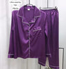 Women’s 2-Piece Night Suit – China Silk with White Piping