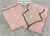 Women’s 2-Piece Night Suit – China Silk with White Piping