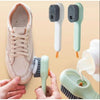 Multifunctional Long Handle Liquid-Adding Cleaning Brush – Soft Bristles Scrubber for Shoes, Laundry & Household Use