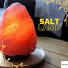 USB Crystal Salt Rock Lamp – Hand-Carved Himalayan Night Light with LED Bulb & Wooden Base | Home Décor & Holiday Gift