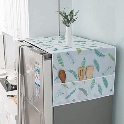 Dustproof Refrigerator & Washing Machine Top Cover – Decorative Design