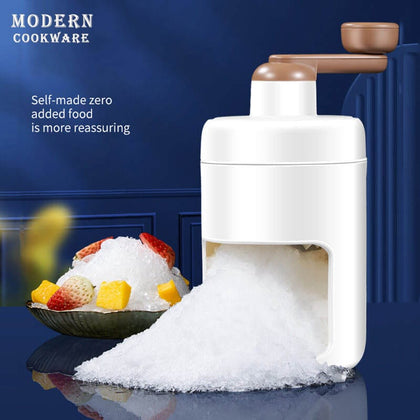 Portable Shaved Ice & Snow Cone Machine – Manual Ice Crusher