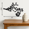 3D Wooden Wall Art – Tree with Birds on Nest