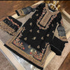 Embroidered Organza 3PC Dress with Neck & Daman Embroider