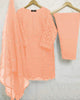 Embroidered Organza 3PC Dress with Pearls & Embroidered Dupatta