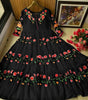 Multicolor Embroidered Chiffon Maxi with Inner – 1PC