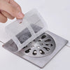 Pack of 4 Shower Drain Mesh Sticker Floor Sink Strainer Filter Sticker for Bathtubs