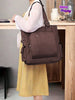 Canvas Tote Multi Pockets Laptop Work Teachers Shoulder Bag