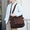 Canvas Tote Multi Pockets Laptop Work Teachers Shoulder Bag