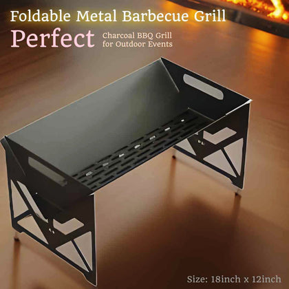 Foldable/Portable BBQ Grill / Sighri / Stove (Size: 18inch x 12inch)