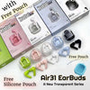 Air31 Transparent , Digital Screen And Wireless EarBuds with Free Silicone Pouch
