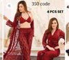 4Piece Bridal Nightwear Set