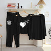 3PC Stylish Night Suit Set – Comfort meets Elegance