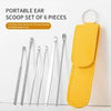 6-Piece Ear Wax Removal Kit – Stainless Steel Ear Pick Tool Set for Safe Cleaning