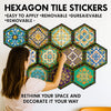 Pack of 12 Peel & Stick Wall Decals – Waterproof Decorative Tiles