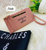 Double Zipper Luxury Women's Wallet - PU Leather, 10 Colors, High Quality