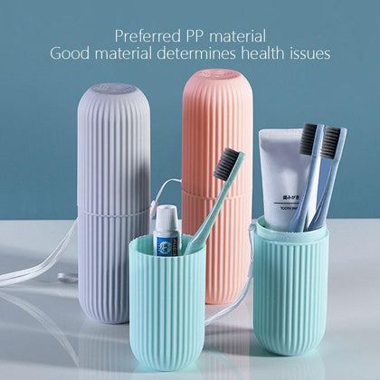 Portable Travel Toothbrush Holder Case – Multicolor