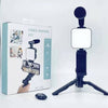 Handy VLogging Kit with Mic , Light and Wireless Remote