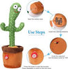 Dancing Cactus  Recording Toy - Rechargeable Funny Electronic Shaking Cactus