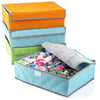 24 Pockets Foldable With lid Ties Boxes Woven Socks, Underwear And Scarfs Organizer