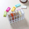 6 pcs Easy Flow Storage Crystal Seasoning Box  Jar Spice Rack Pepper Salt Spice Masala Box Spices Case Kitchen Dining Storage Containers