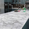 Stone Adhesive Sheet Elegant White Marble Sheet