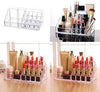 DOUBLE LAYERS MAKEUP ORGANIZER WITH COMPARTMENTS.