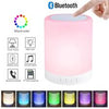 Rechargeable Bluetooth Speaker with Color Changing Night Lamp