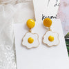 New Kaitlin Faux Egg Stud Earrings for women