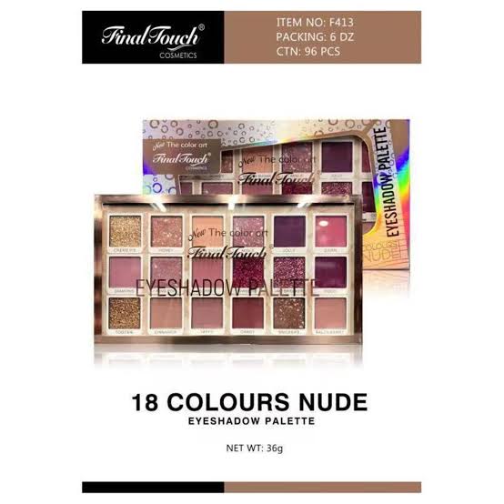 18 Colors Nude eye shadow palette for women