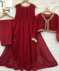 3 Piece Embroidery Koti With Long Flair Maxi for women RGshop
