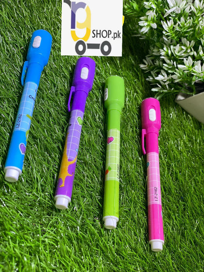 Pack of 6 Invisible Ink Spy Pen for kids